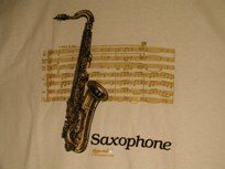 Saxophone tee shirt